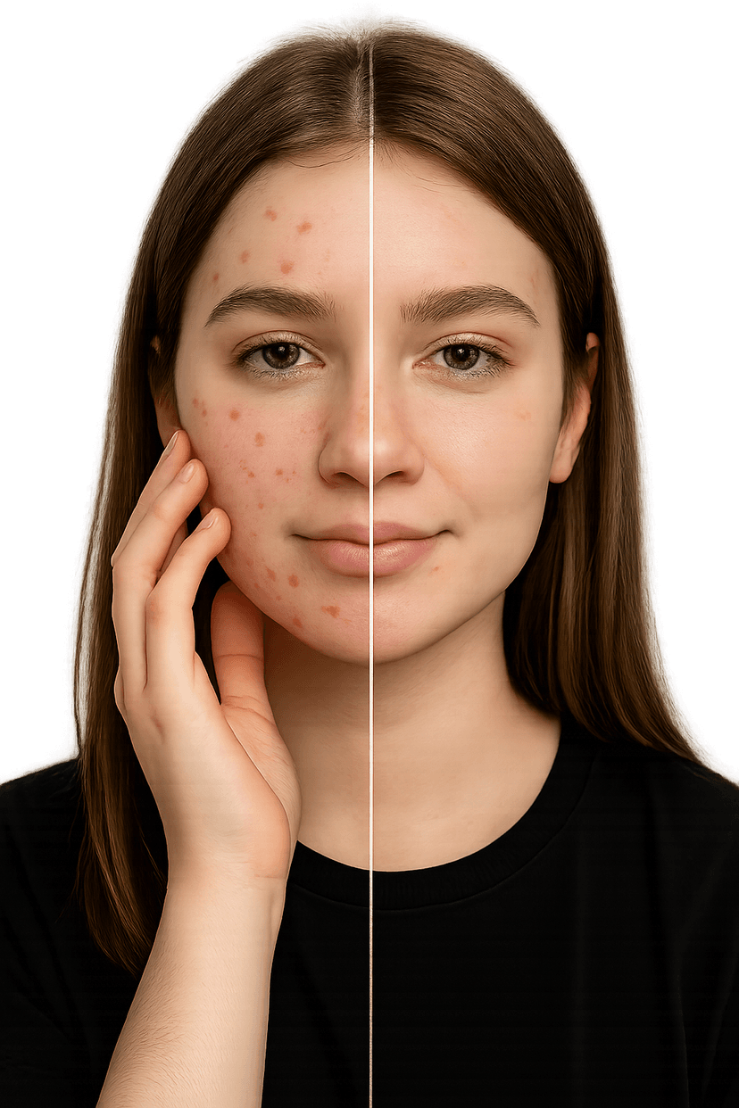 Person with Acne